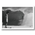 SURFER AT YOKOHAMA SURF BREAK WAIANAE HAWAII