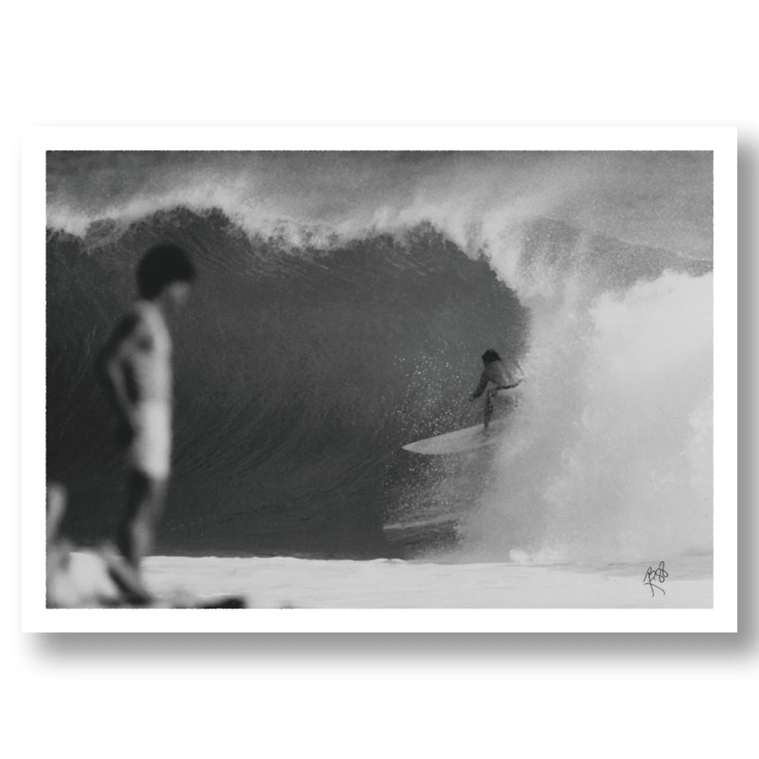 SURFER AT YOKOHAMA SURF BREAK WAIANAE HAWAII