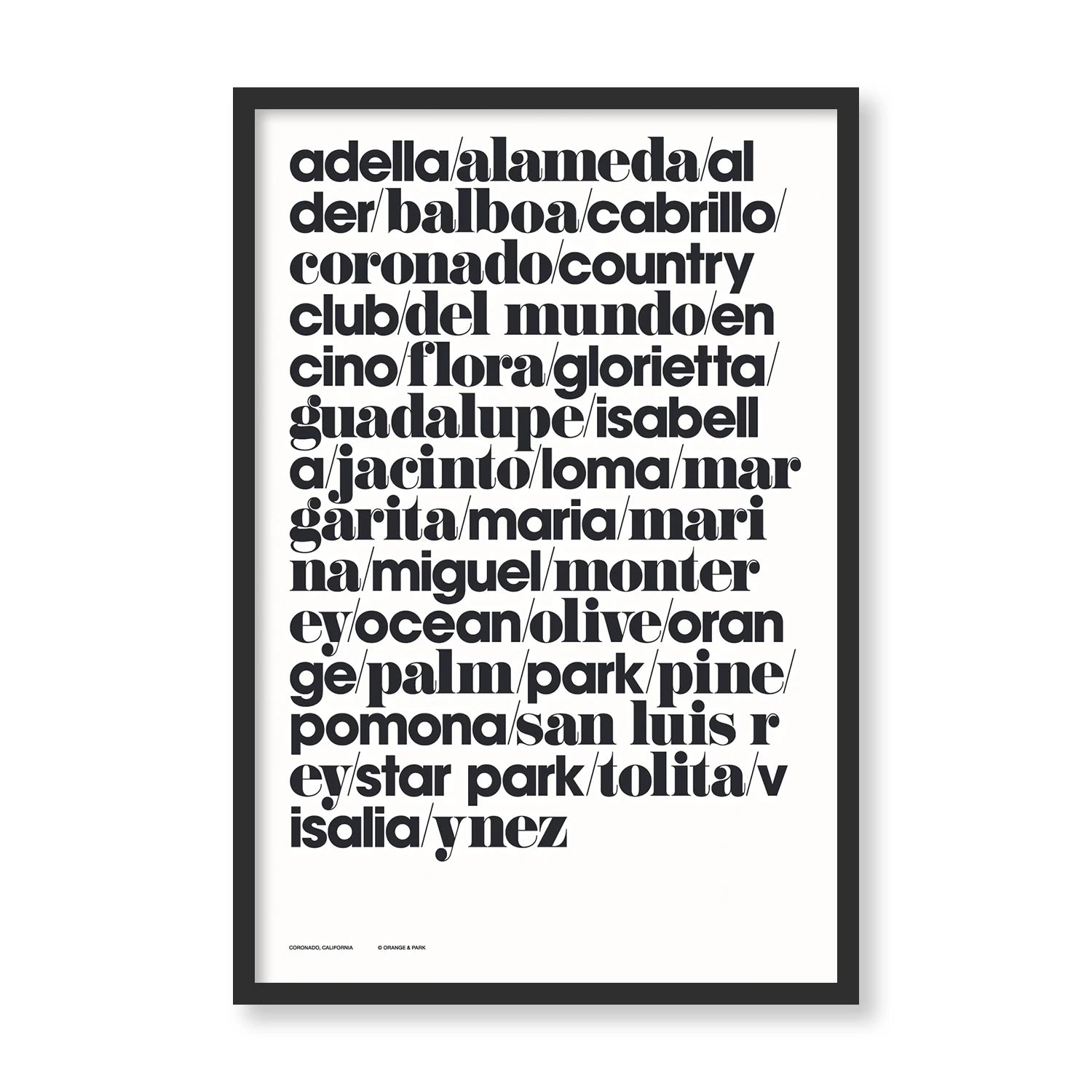 CORONADO STREET PRINT LTD100