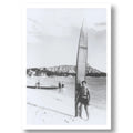 DUKE KAHANAMOKU AT WAIKIKI BEACH 1935