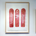 THREE 1960S BRANDS OF RED SKATEBOARDS