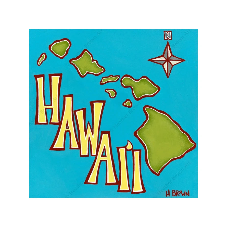 ISLAND MAP CARD