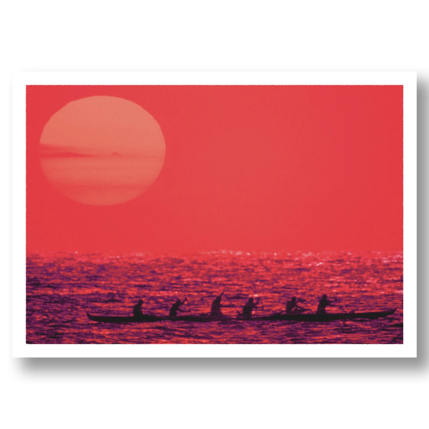 HAWAII CANOE PADDLERS - HALEIWA HAWAII