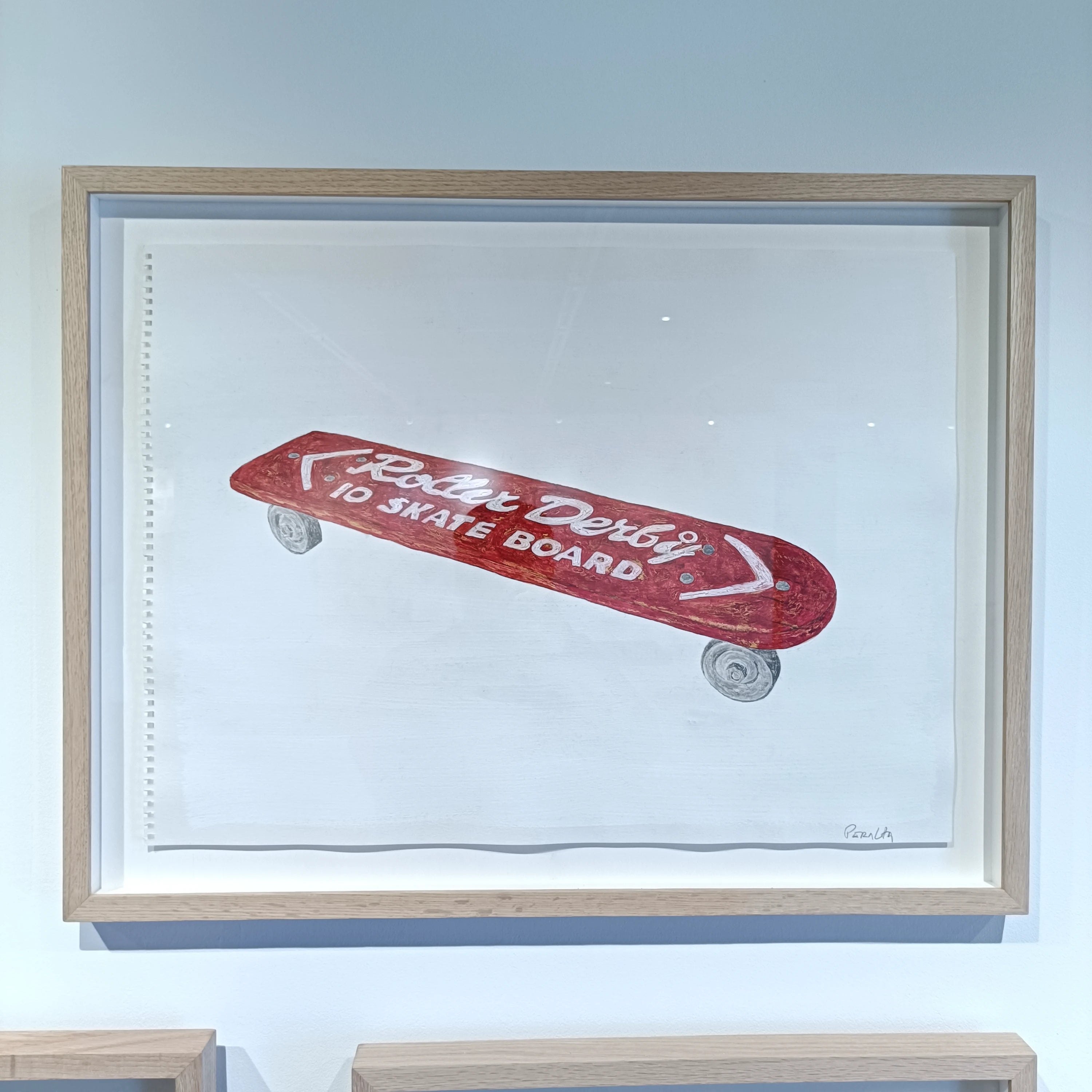 SINGLE RED ROLLER DERBY SKATEBOARD #3