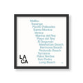 LOS ANGELES BEACH TOWNS PRINT