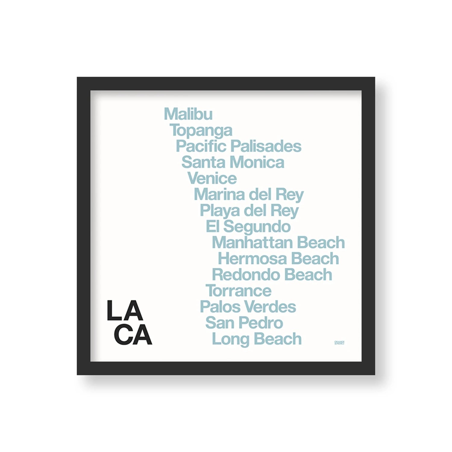 LOS ANGELES BEACH TOWNS PRINT