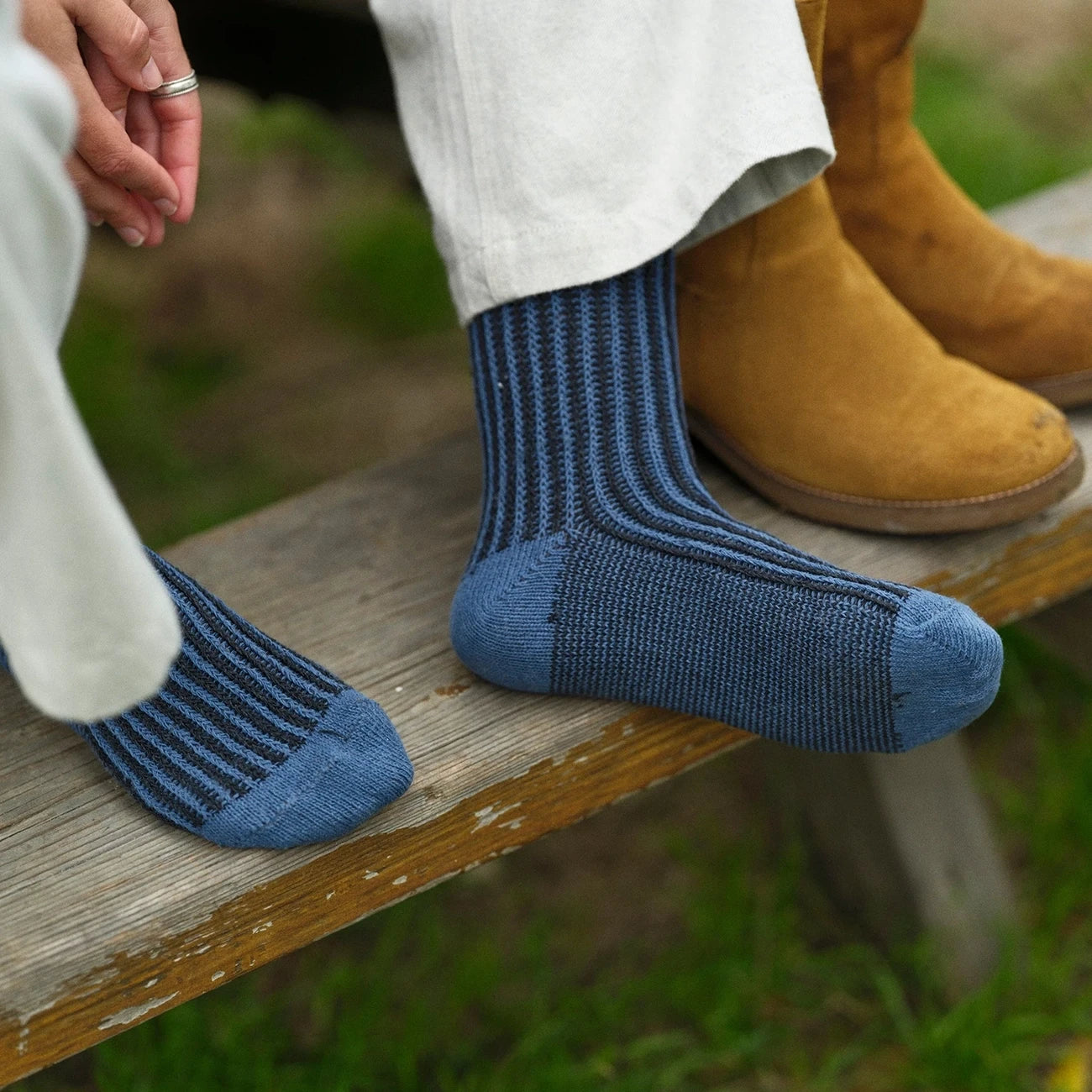 TWO TONE RIB SOCK