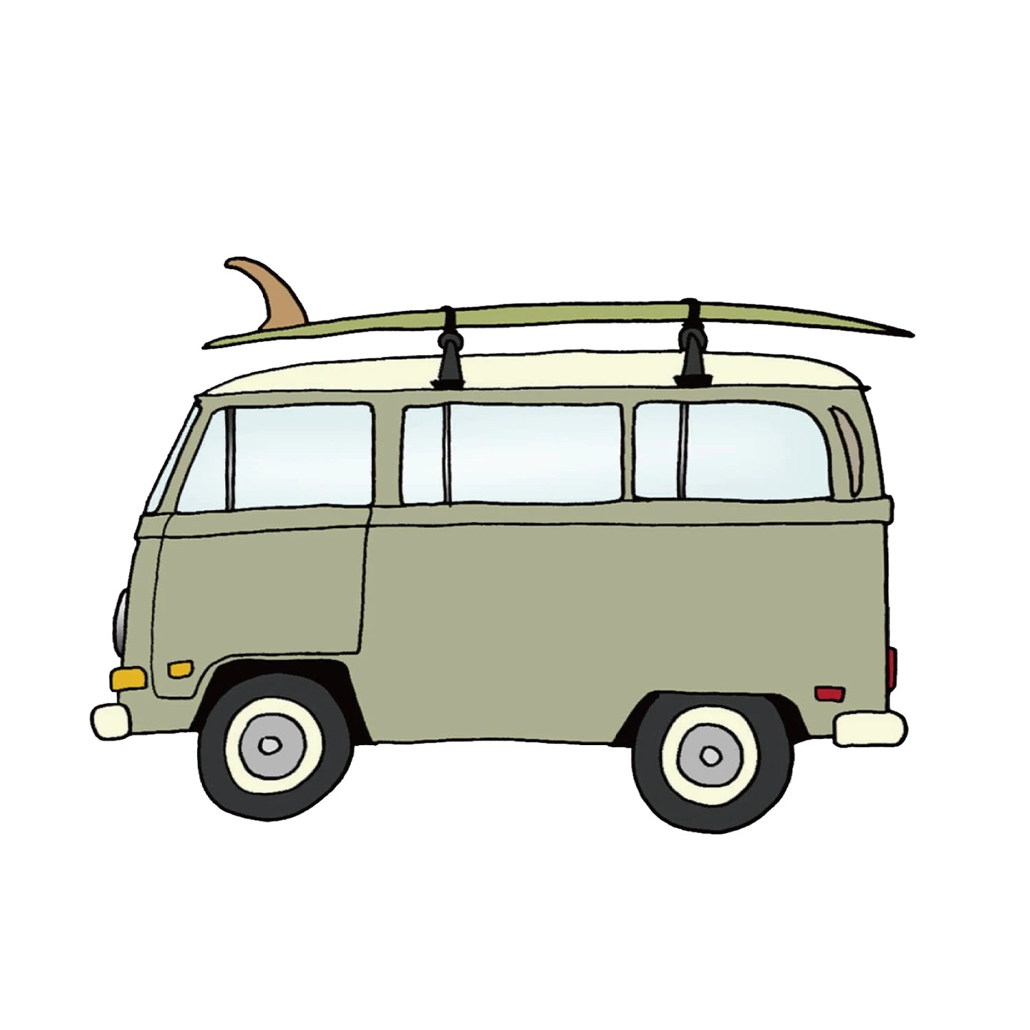 #3 1968 VW BUS & 9'4 ALMOND SURF THUMP