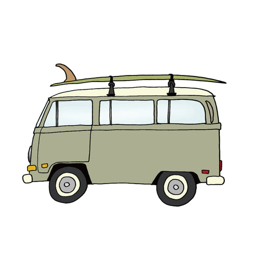 #3 1968 VW BUS & 9'4 ALMOND SURF THUMP