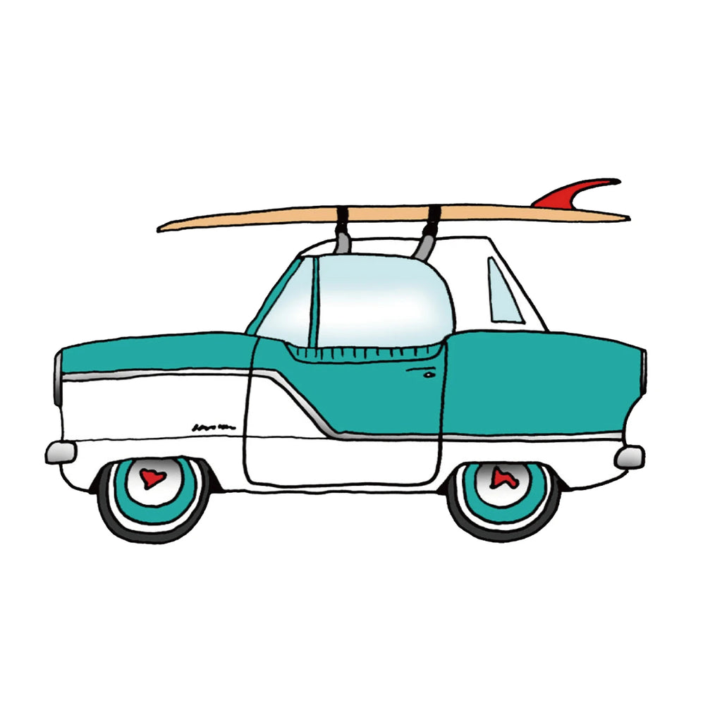#8 1957 NASH METROPOLITAN & 6'10 GREEN LIGHTNING “HULL-O GOODVYBE”