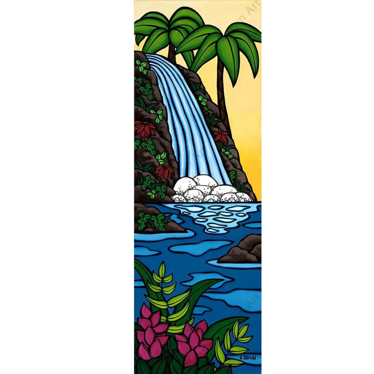 SUNSET WATERFALL