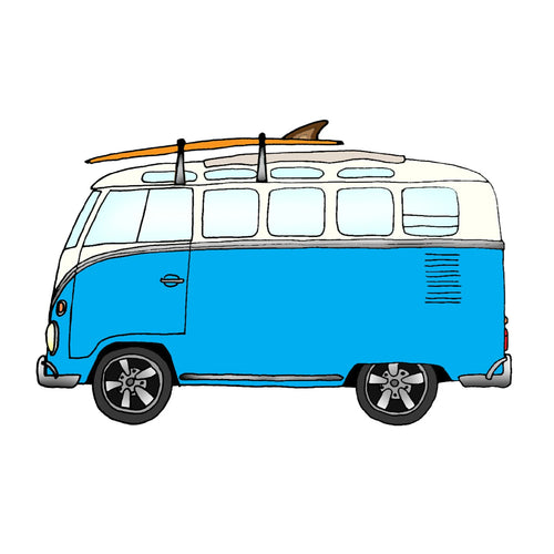 #2 1960 VOLKSWAGEN 21 WINDOW DELUXE & 5’10 CHANNEL ISLANDS RETRO FISH