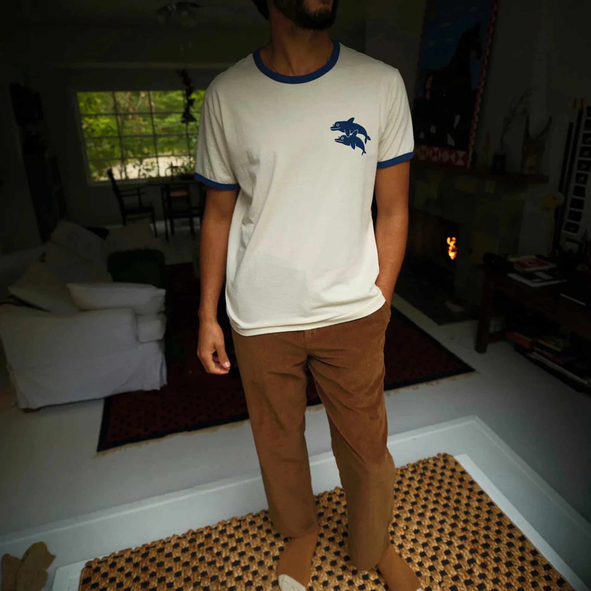 DOLPHINS RINGER TEE
